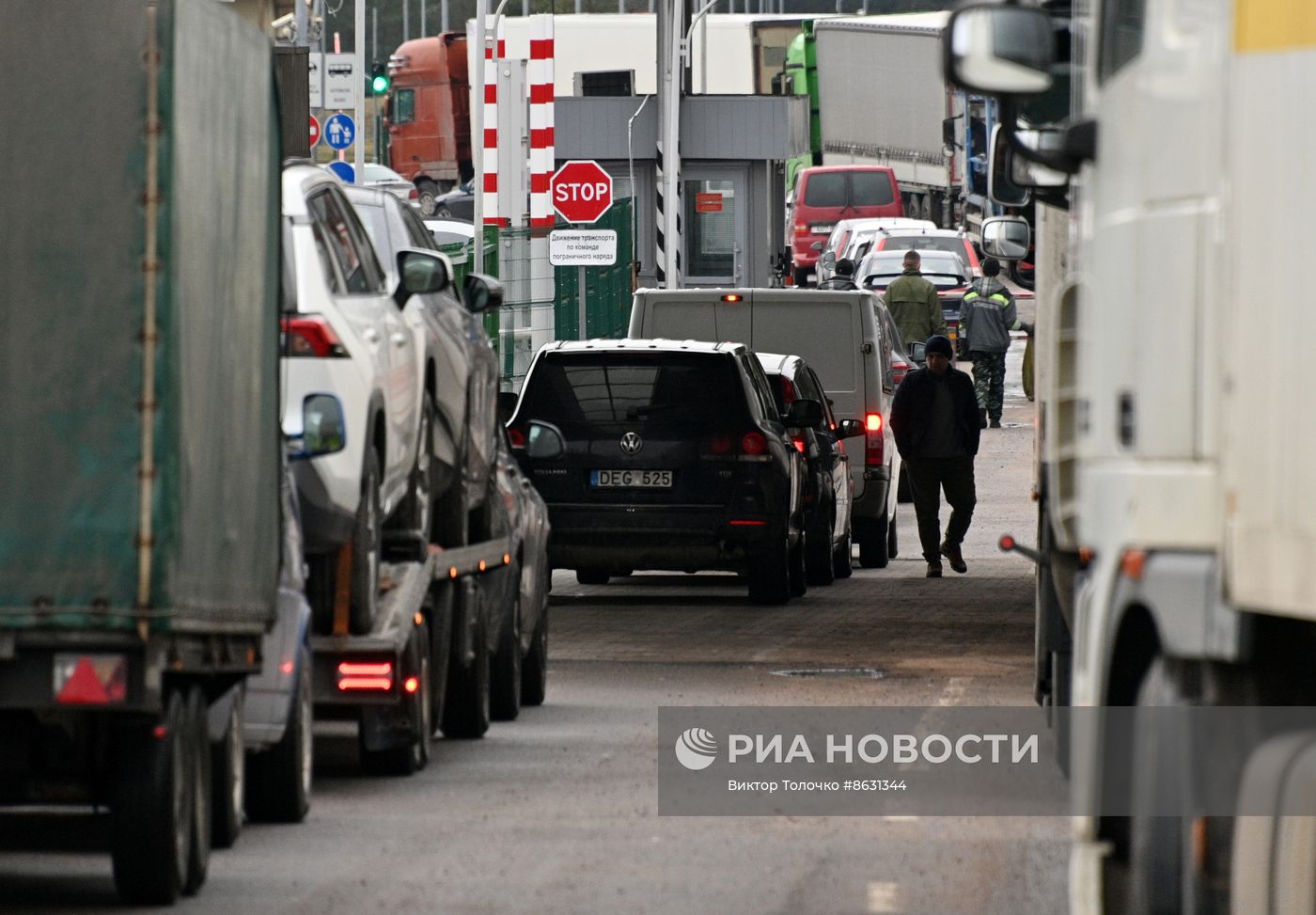 Последний день работы КПП "Котловка" на границе Белоруссии с Литвой