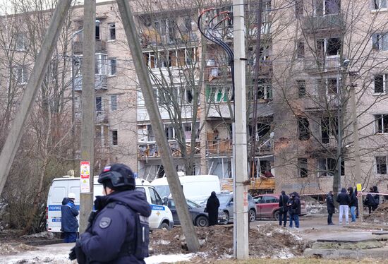 ЧП в жилом доме в Санкт-Петербурге