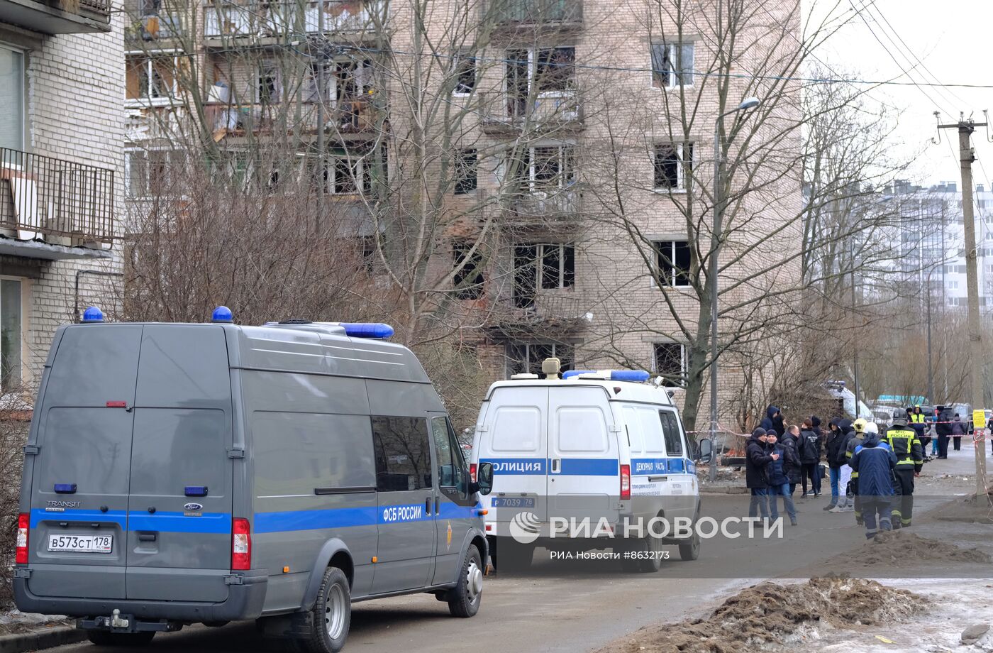 ЧП в жилом доме в Санкт-Петербурге