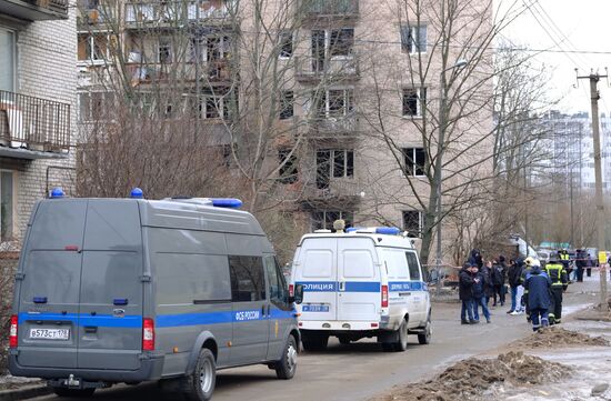 ЧП в жилом доме в Санкт-Петербурге