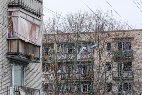 ЧП в жилом доме в Санкт-Петербурге