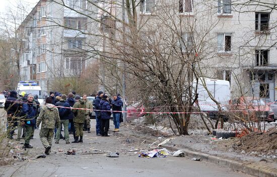 ЧП в жилом доме в Санкт-Петербурге