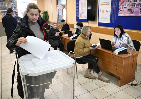 Тестовое голосование перед выборами президента РФ