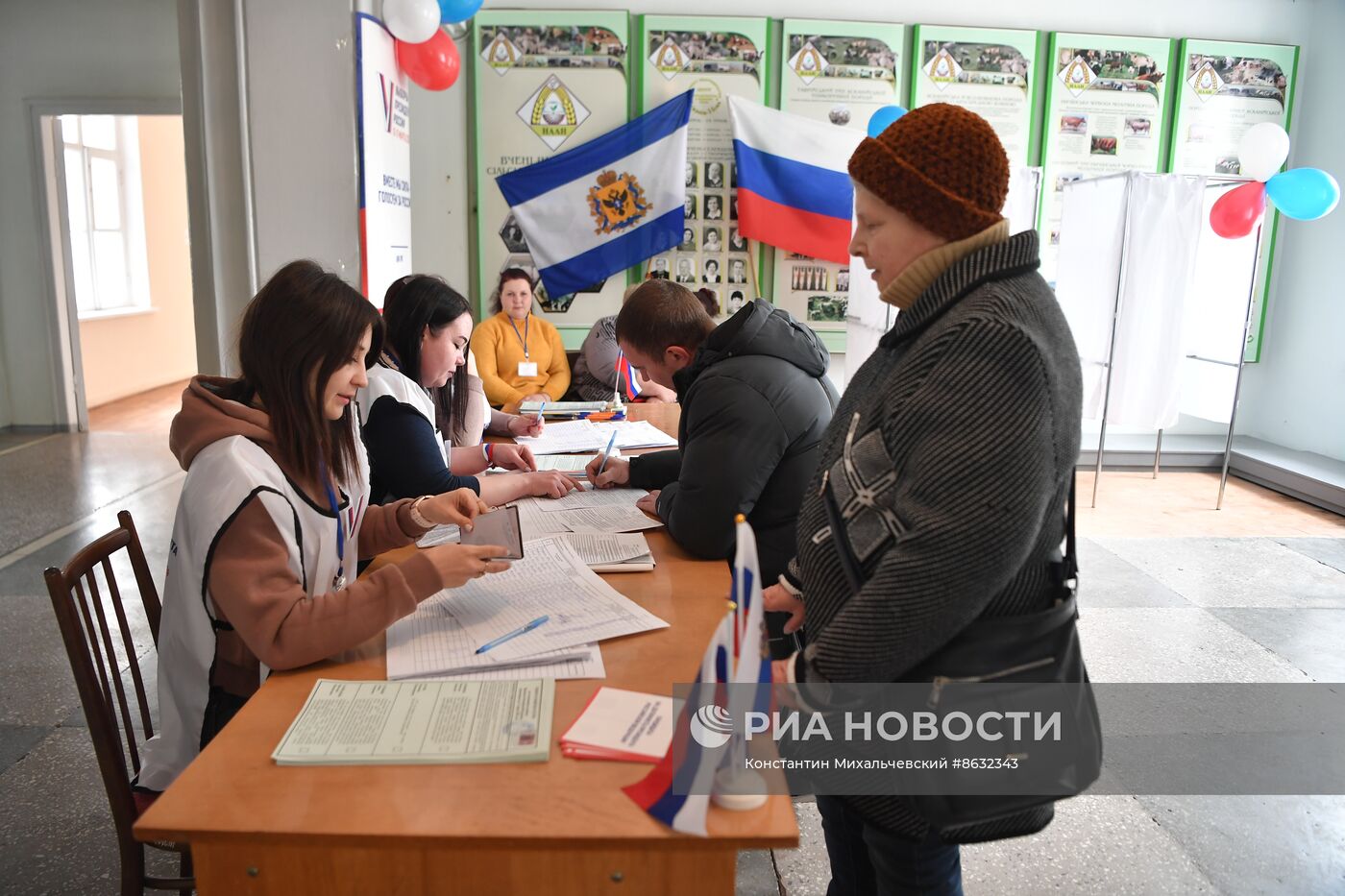 Досрочное голосование на выборах президента РФ в Херсонской области