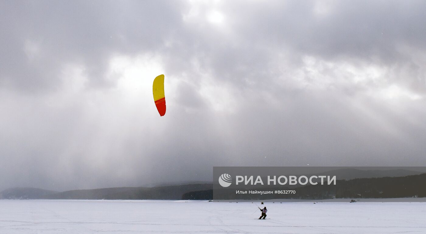 Чемпионат СФО по зимнему сноукайтингу в Красноярском крае