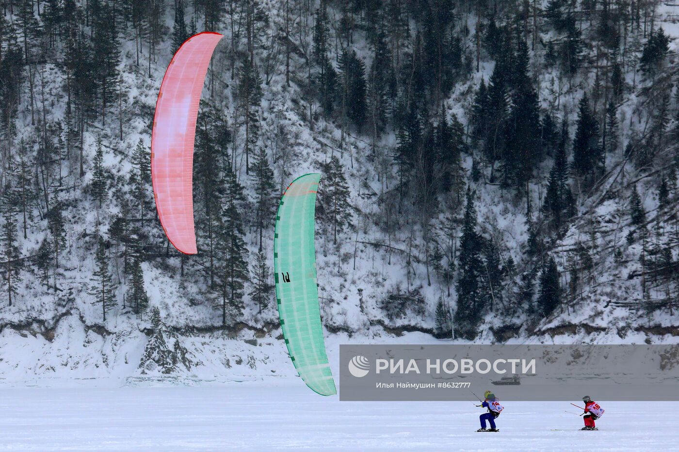 Чемпионат СФО по зимнему сноукайтингу в Красноярском крае