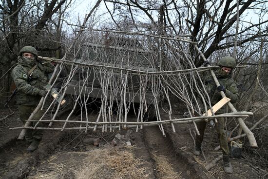 Боевая работа РСЗО "Ураган" на Авдеевском направлении