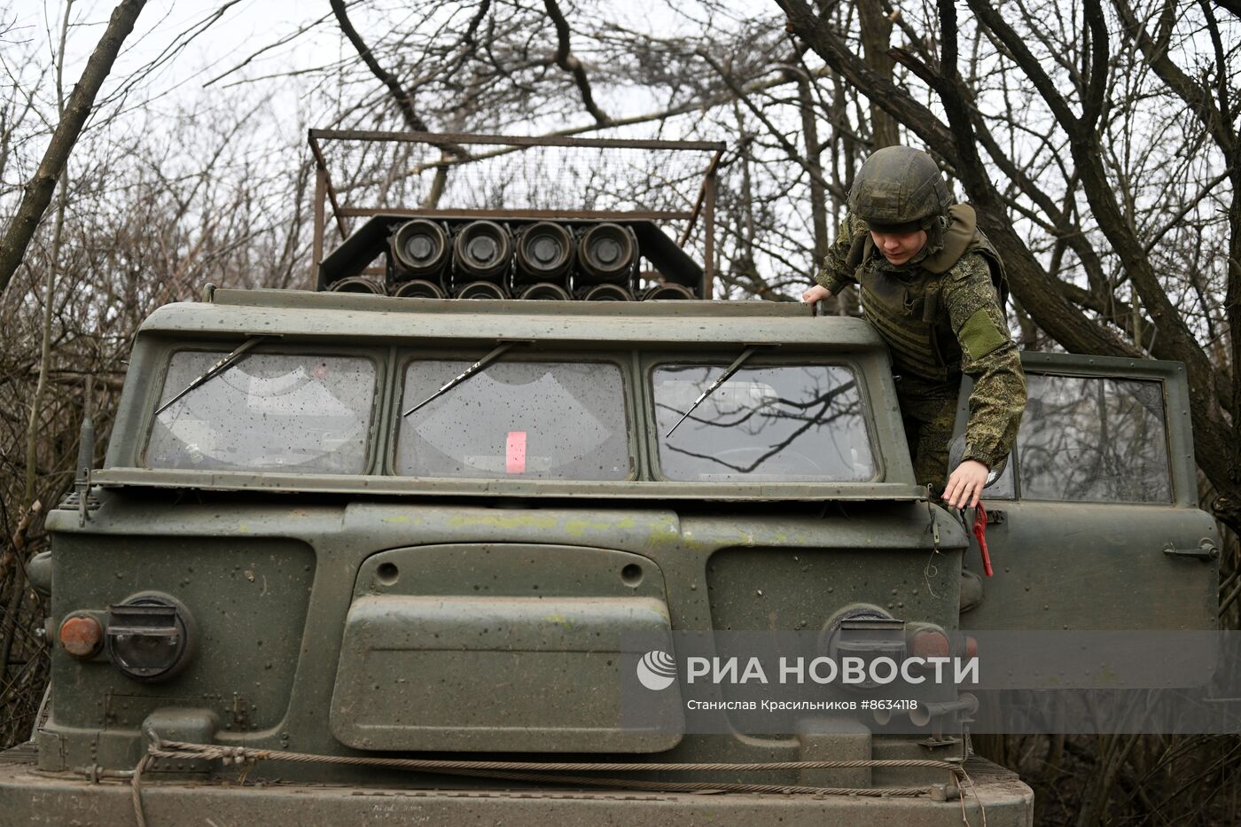 Боевая работа РСЗО "Ураган" на Авдеевском направлении