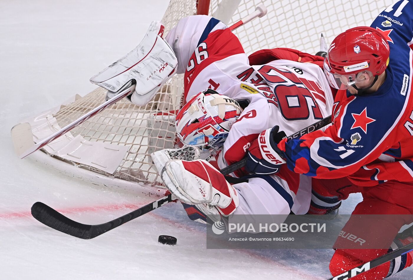 Хоккей. КХЛ. Матч ЦСКА - "Локомотив"