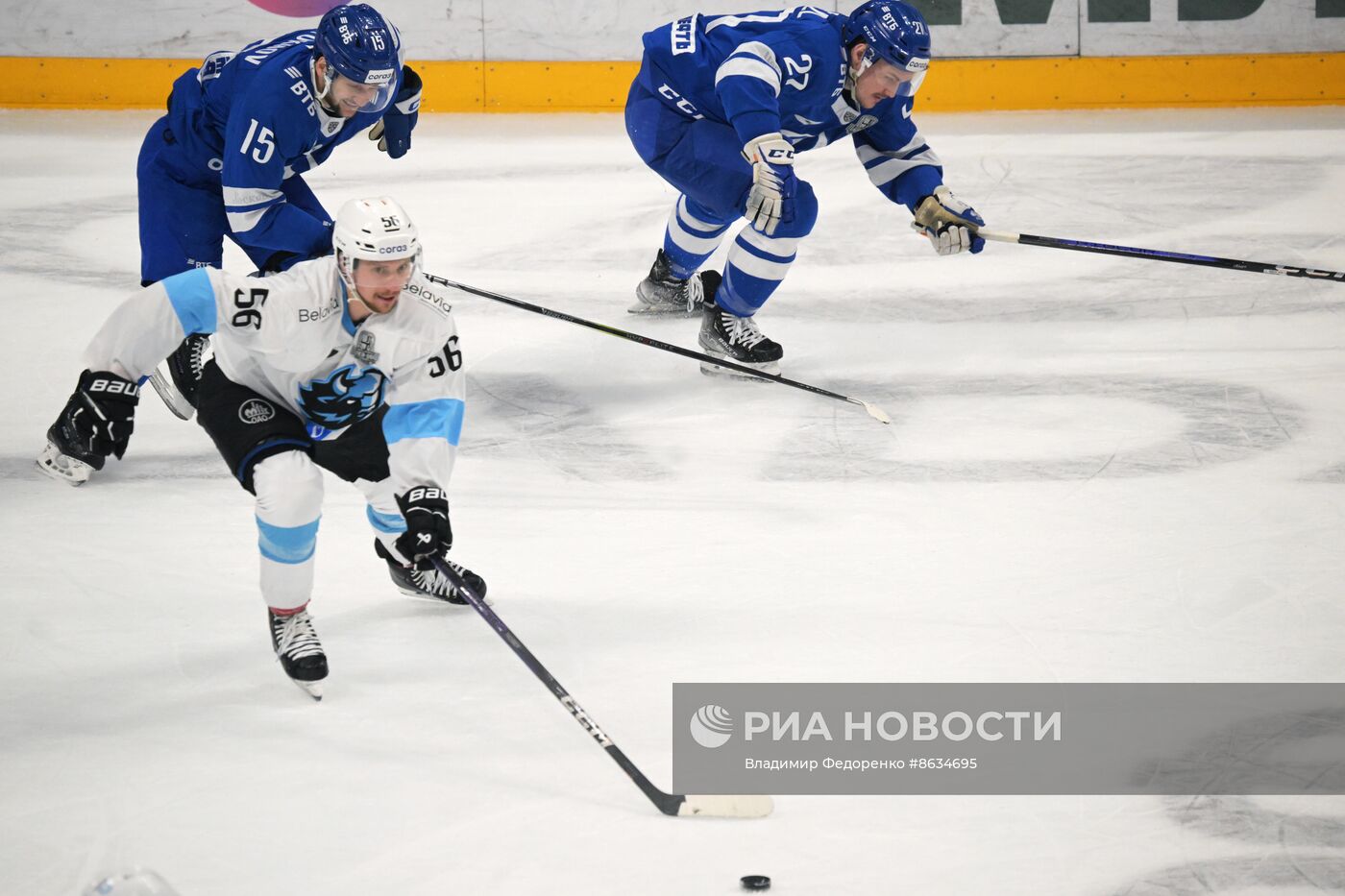 Хоккей. КХЛ. Матч "Динамо" (Москва) - "Динамо" (Минск)
