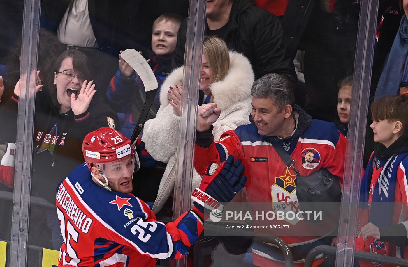 Хоккей. КХЛ. Матч ЦСКА - "Локомотив"
