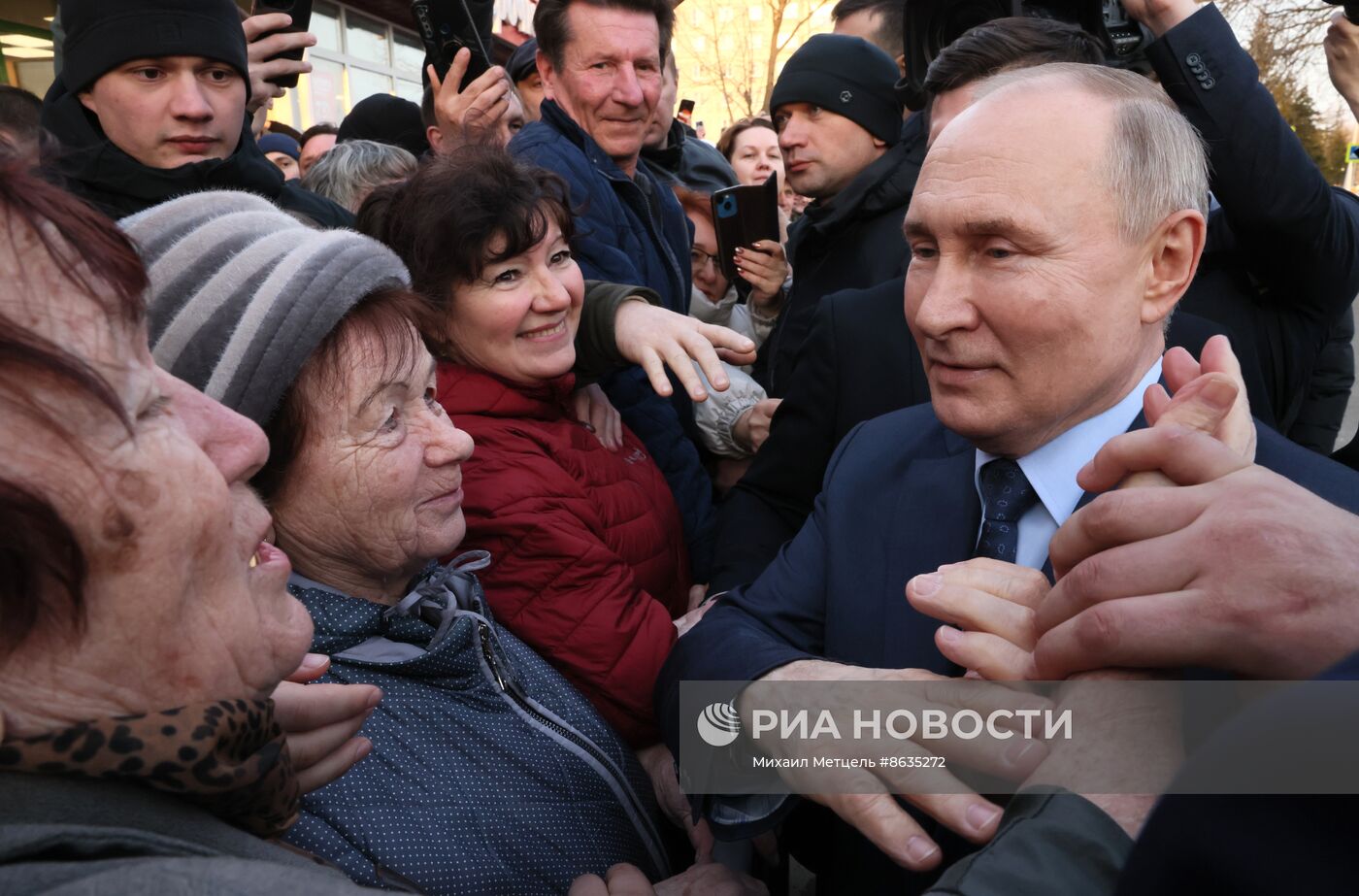 Рабочая поездка президента РФ В. Путина в Ставропольский край