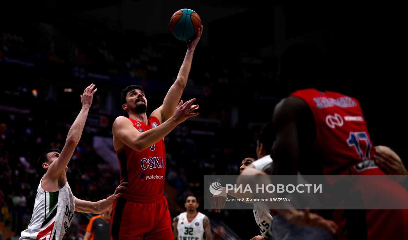 Баскетбол. Единая лига ВТБ. Матч ЦСКА - УНИКС