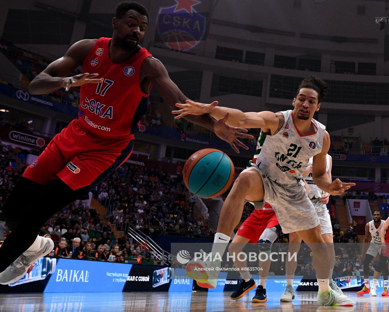 Баскетбол. Единая лига ВТБ. Матч ЦСКА - УНИКС