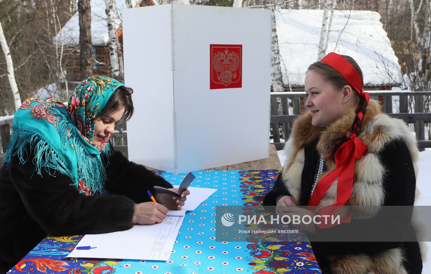 Досрочное голосование на выборах президента РФ в Тыве