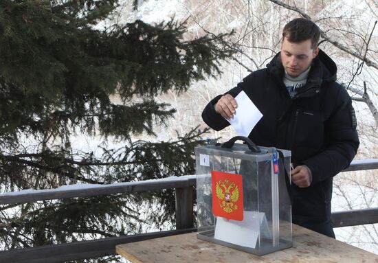 Досрочное голосование на выборах президента РФ в Тыве