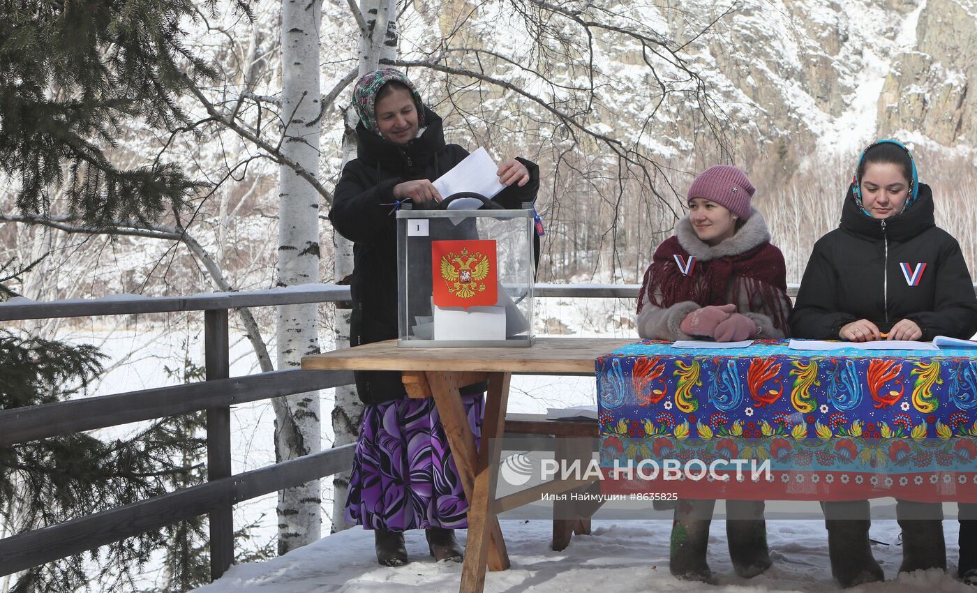 Досрочное голосование на выборах президента РФ в Тыве