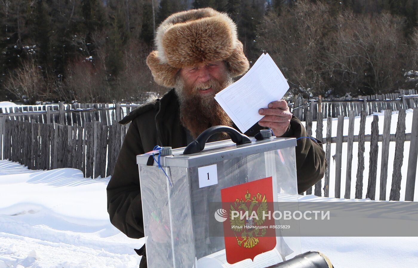 Досрочное голосование на выборах президента РФ в Тыве