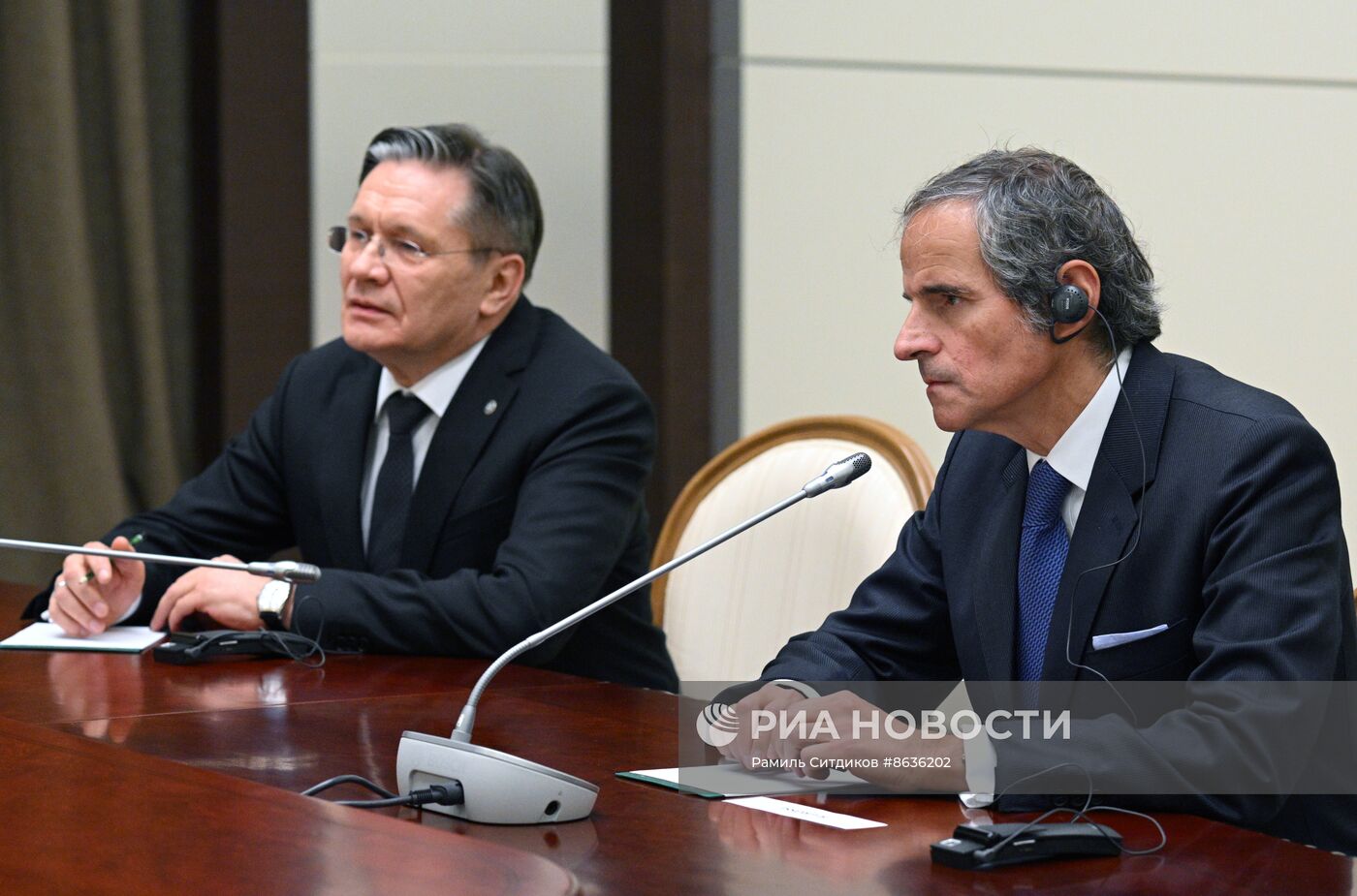 Встреча президента РФ В.Путина с генеральным директором МАГАТЭ Р. Гросси