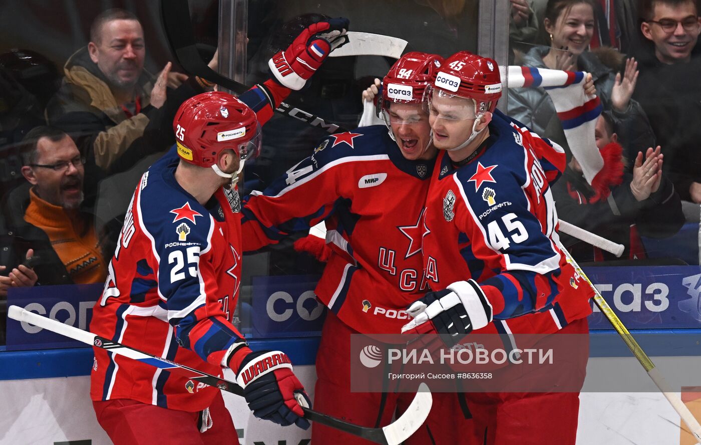 Хоккей. КХЛ. Матч ЦСКА - "Локомотив"