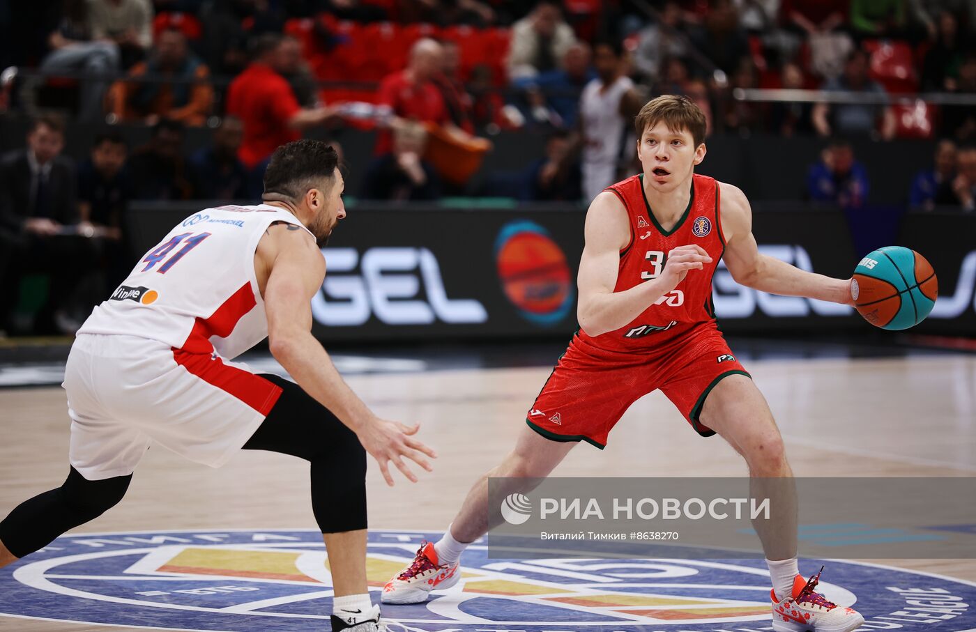 Баскетбол. Единая лига ВТБ. Матч "Локомотив-Кубань" - ЦСКА