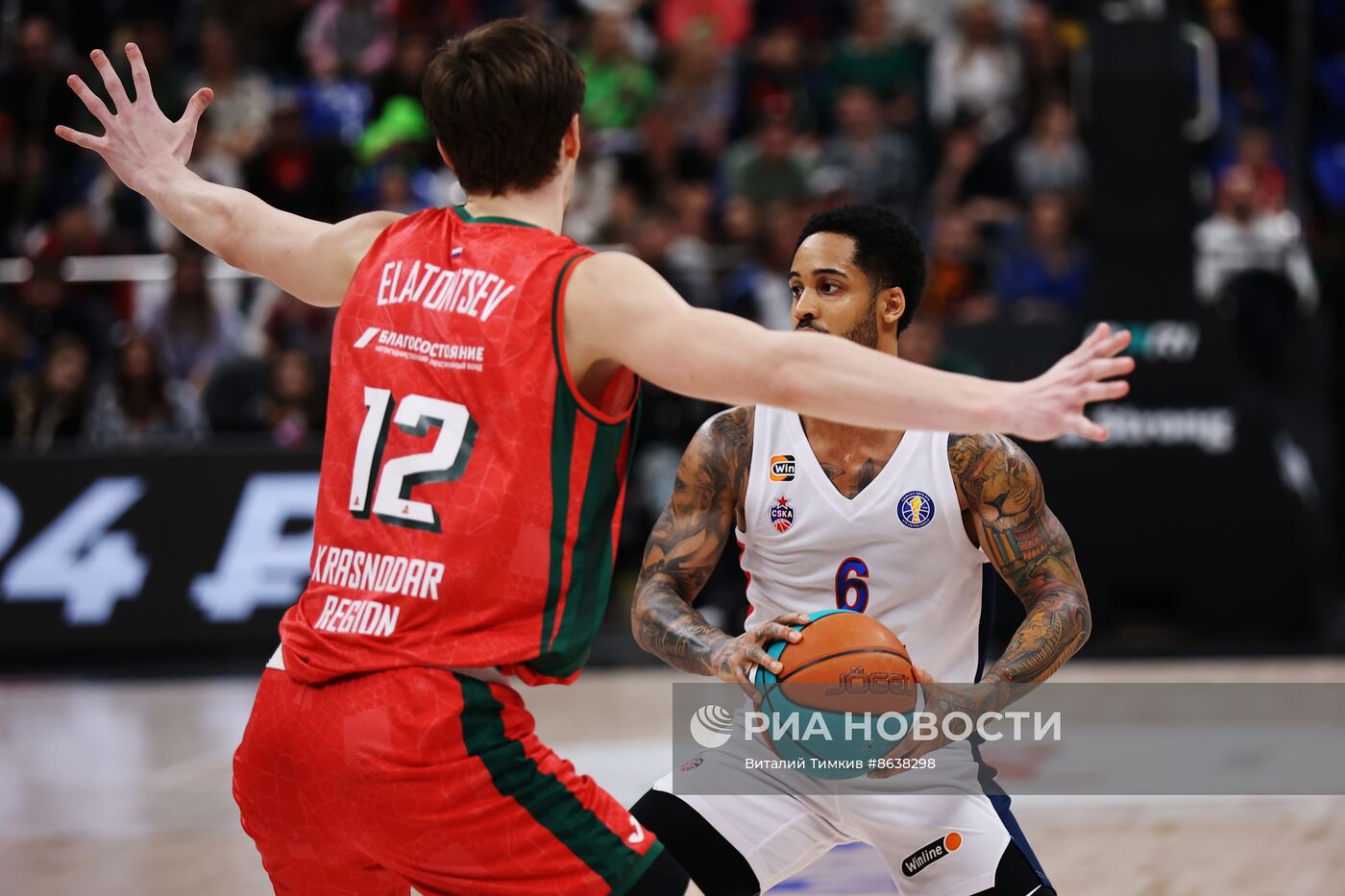 Баскетбол. Единая лига ВТБ. Матч "Локомотив-Кубань" - ЦСКА