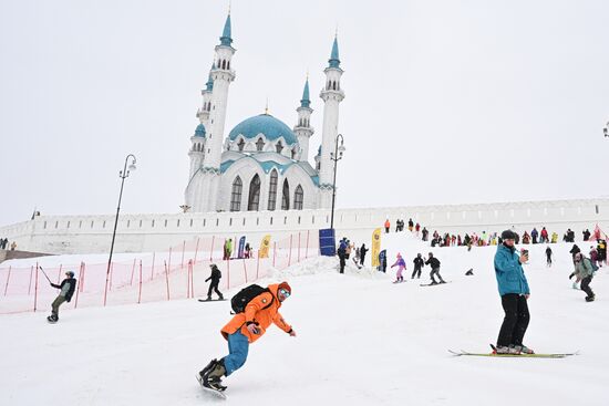 Фестиваль по горнолыжному спорту "Крутой спуск" в Казани