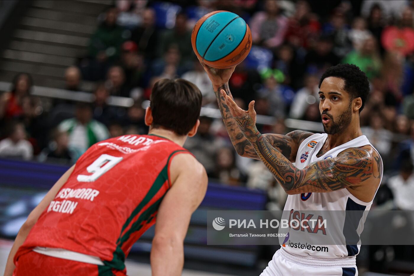 Баскетбол. Единая лига ВТБ. Матч "Локомотив-Кубань" - ЦСКА