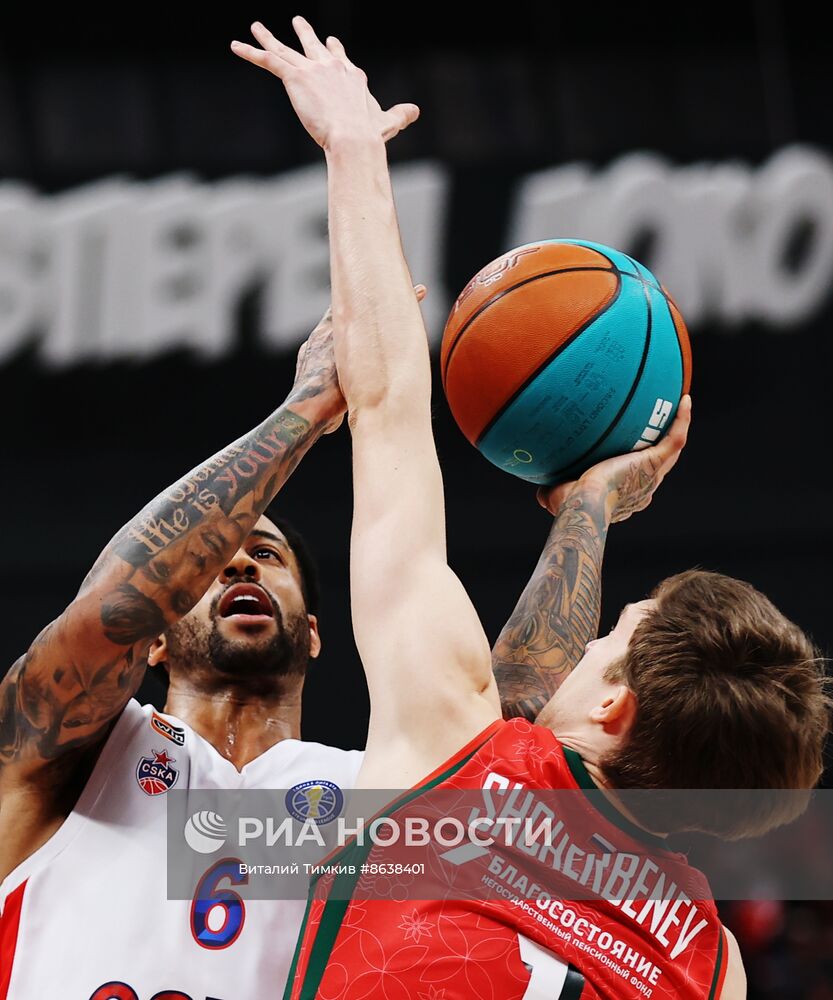 Баскетбол. Единая лига ВТБ. Матч "Локомотив-Кубань" - ЦСКА