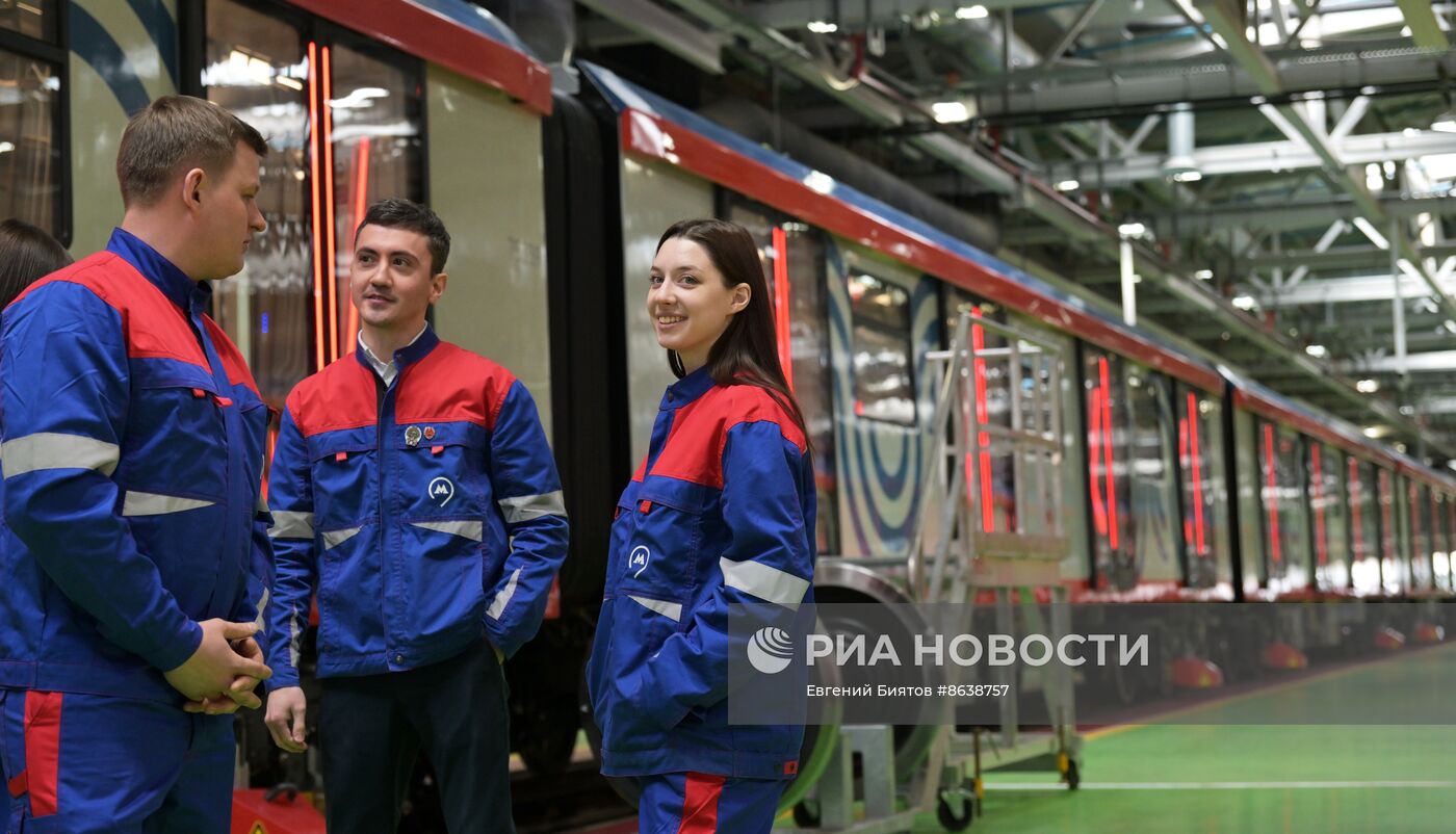 Запуск поезда "Москва-2024" на Замоскворецкой линии метро