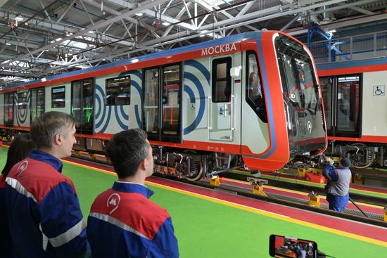 Запуск поезда "Москва-2024" на Замоскворецкой линии метро
