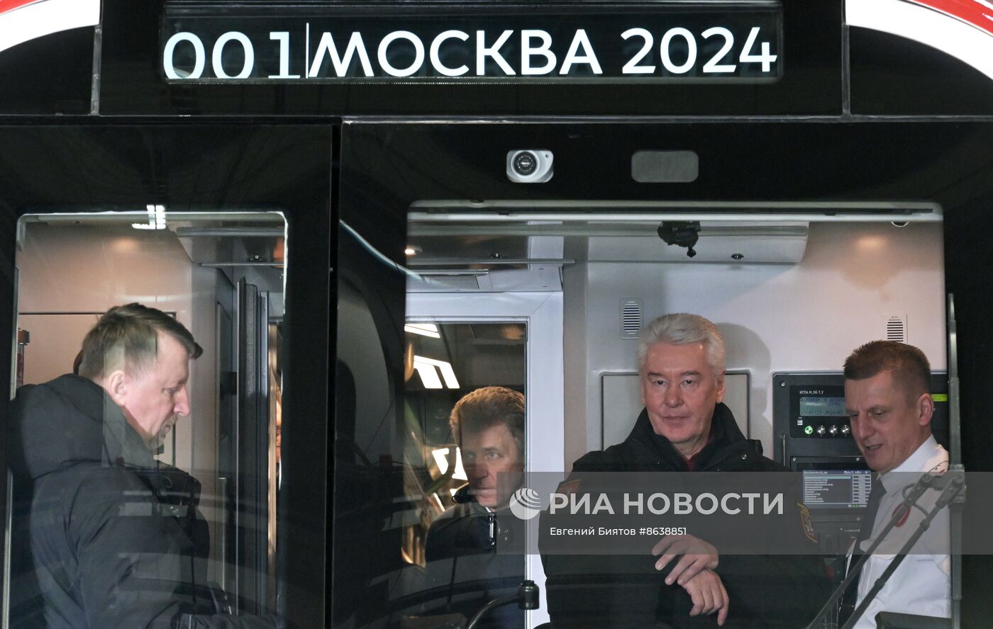 Запуск поезда "Москва-2024" на Замоскворецкой линии метро