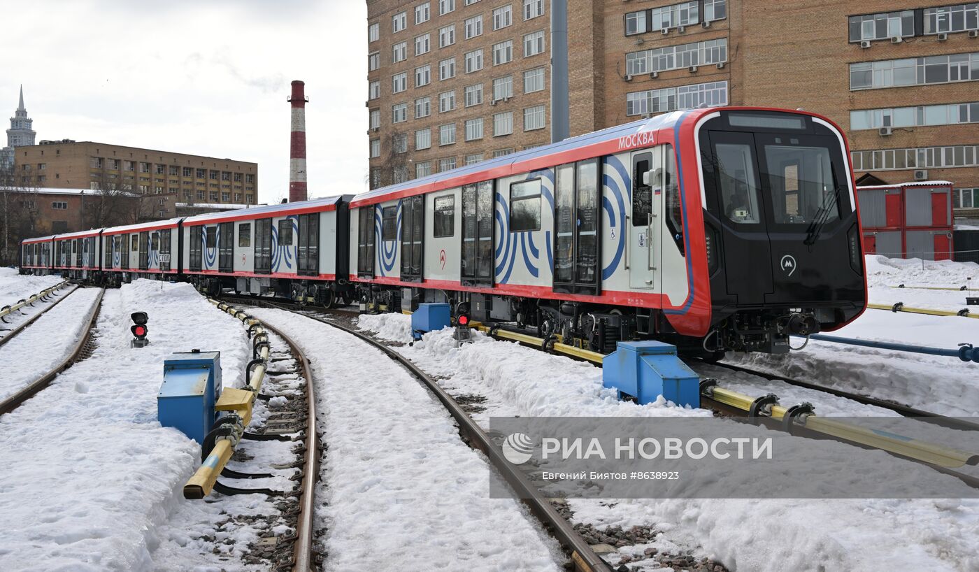 Запуск поезда "Москва-2024" на Замоскворецкой линии метро