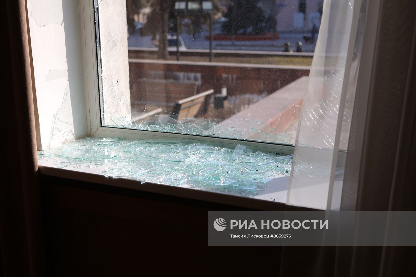 В здание администрации Белгорода врезался беспилотник