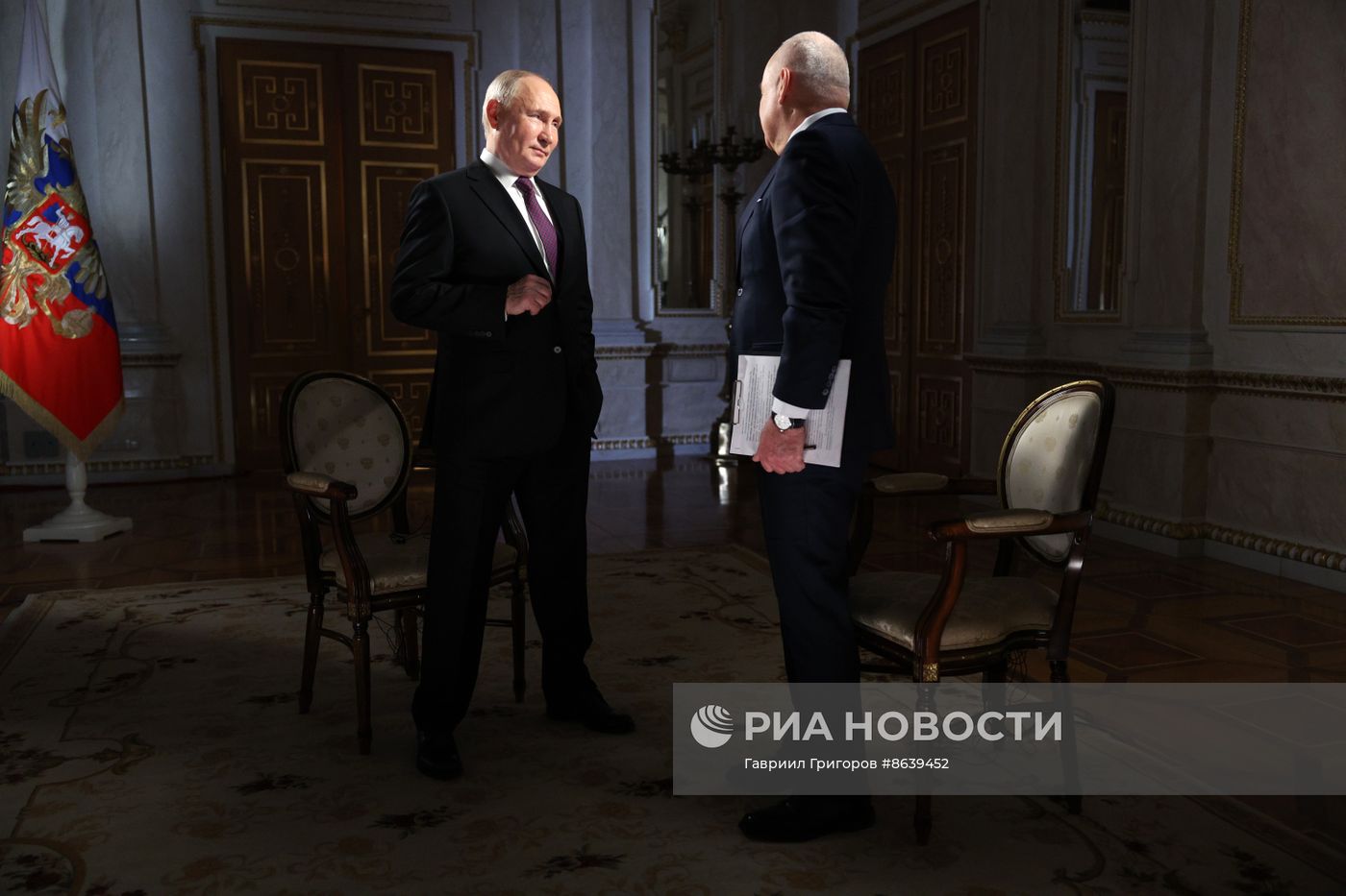 Интервью Владимира Путина гендиректору "России сегодня" Дмитрию Киселеву