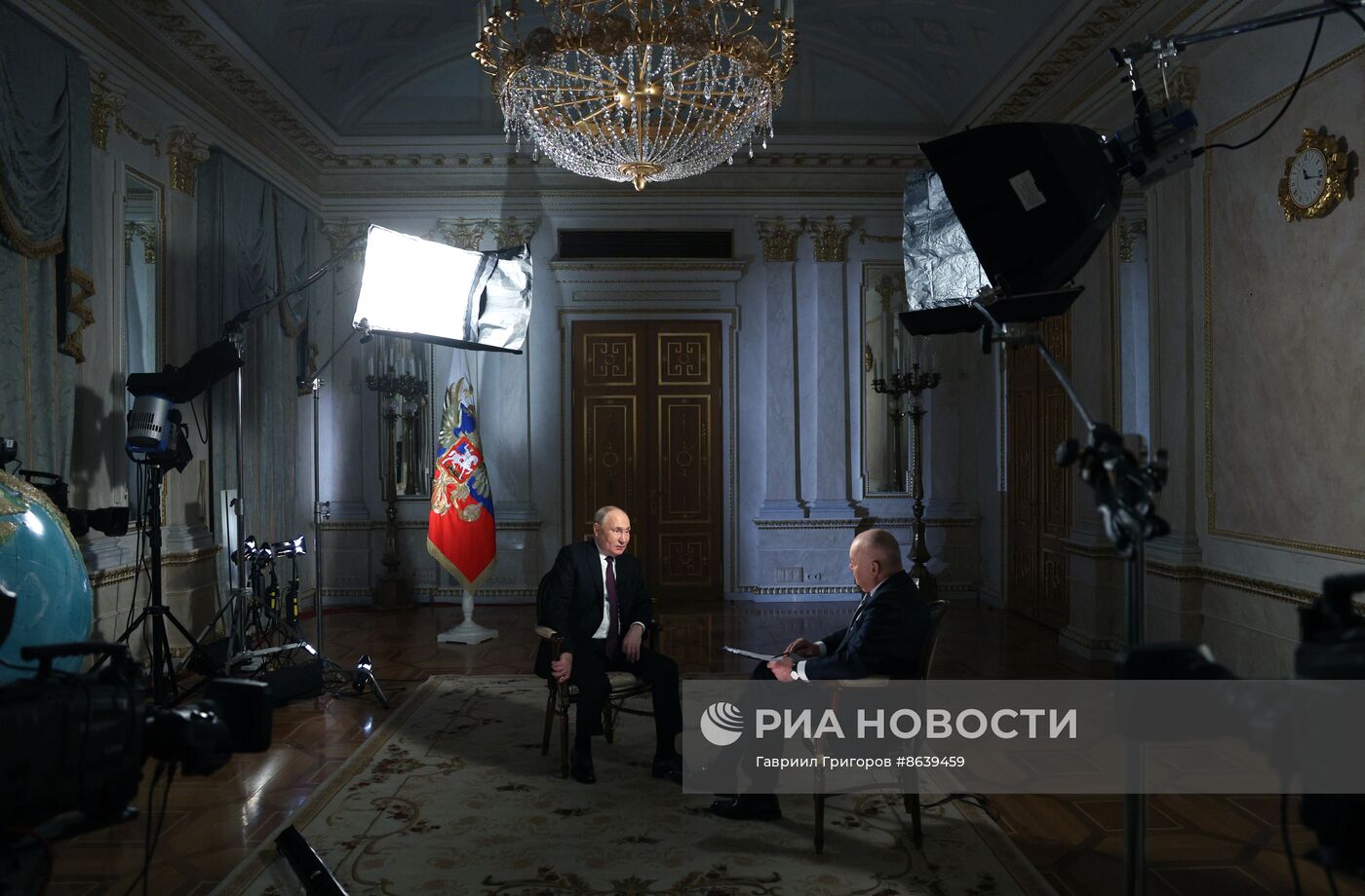 Интервью Владимира Путина гендиректору "России сегодня" Дмитрию Киселеву