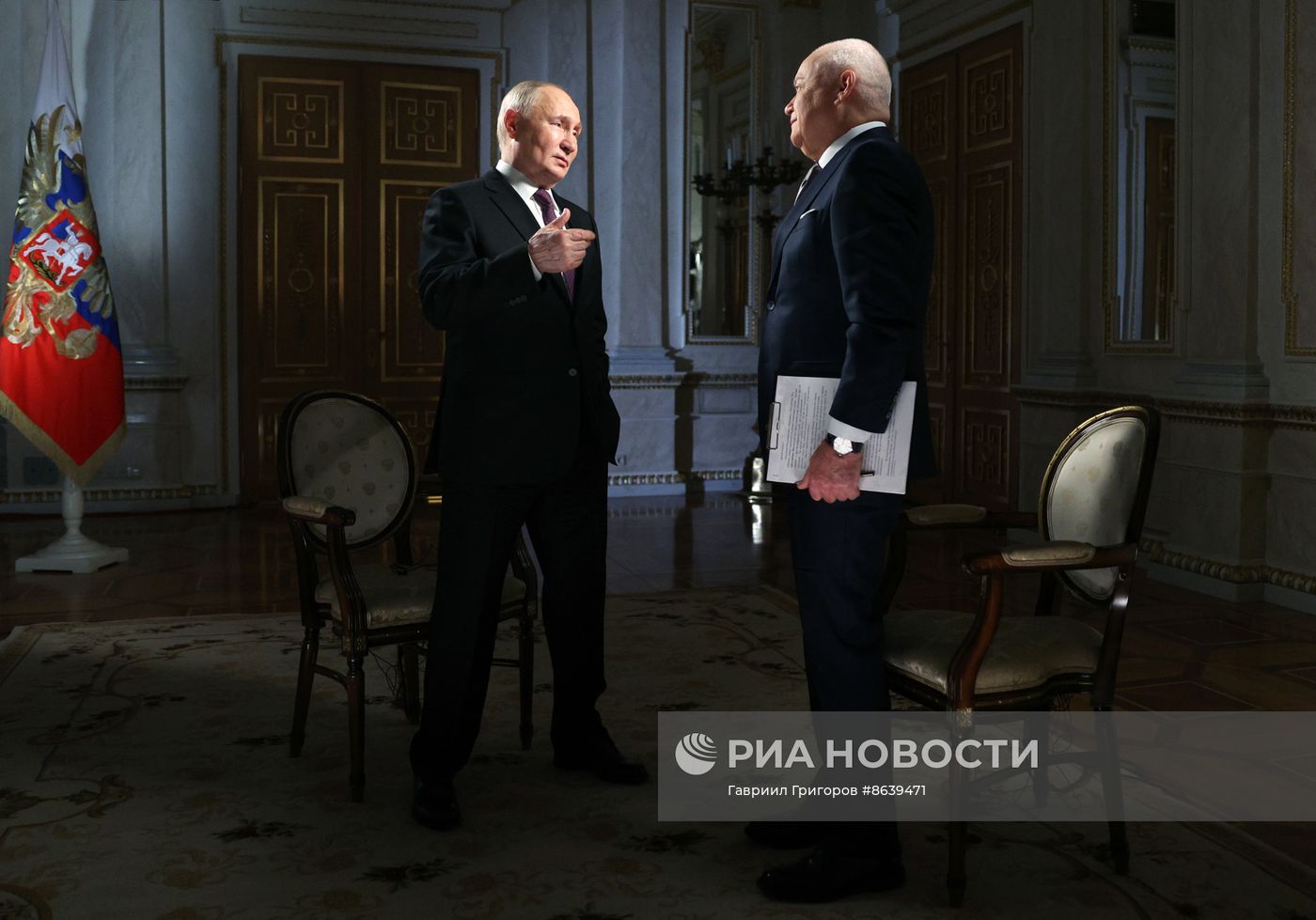 Интервью Владимира Путина гендиректору "России сегодня" Дмитрию Киселеву