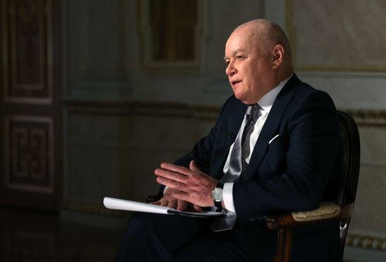 Интервью Владимира Путина гендиректору "России сегодня" Дмитрию Киселеву