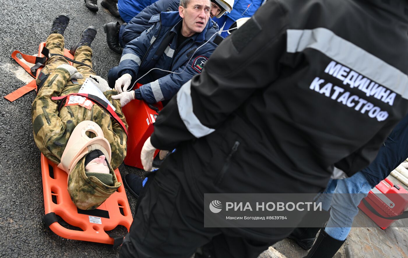 Учения в Татарстане по ликвидации последствий ДТП