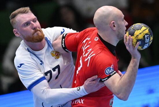 Товарищеский матч между национальными сборными России и Белоруссии по гандболу