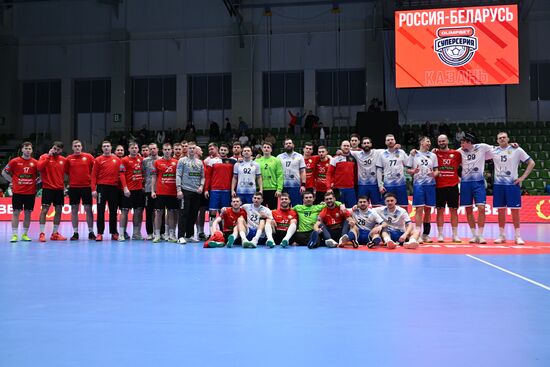 Товарищеский матч между национальными сборными России и Белоруссии по гандболу