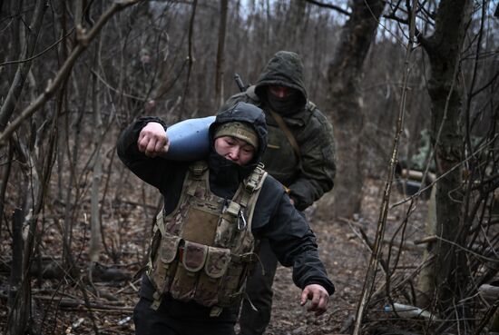 Боевая работа САУ "Акация" ЦВО