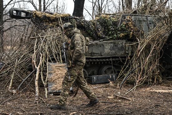 Боевая работа САУ "Акация" ЦВО