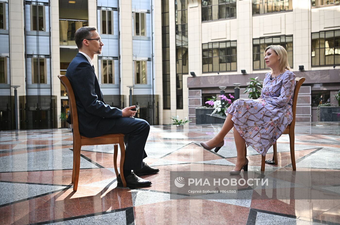 Интервью официального представителя МИД РФ М. Захаровой агентству РИА Новости