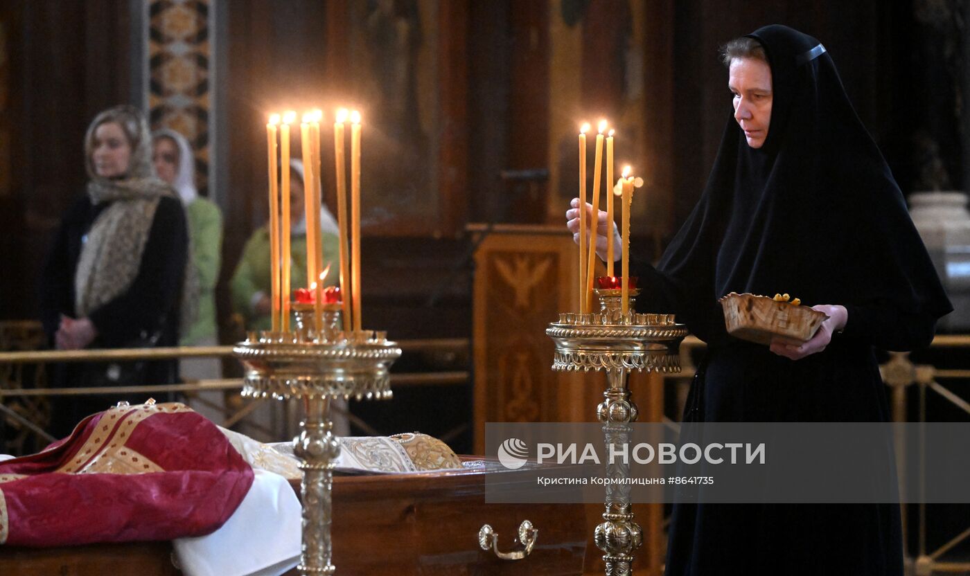 Отпевание представителя Патриарха Сербского при Московском Патриаршем престоле епископа Моравичского Антония