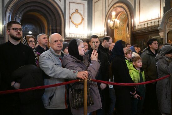 Отпевание представителя Патриарха Сербского при Московском Патриаршем престоле епископа Моравичского Антония