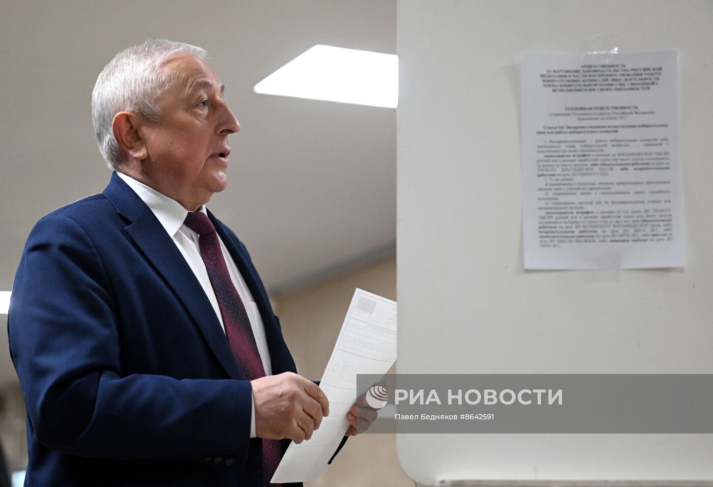 Голосование кандидатов в президенты РФ