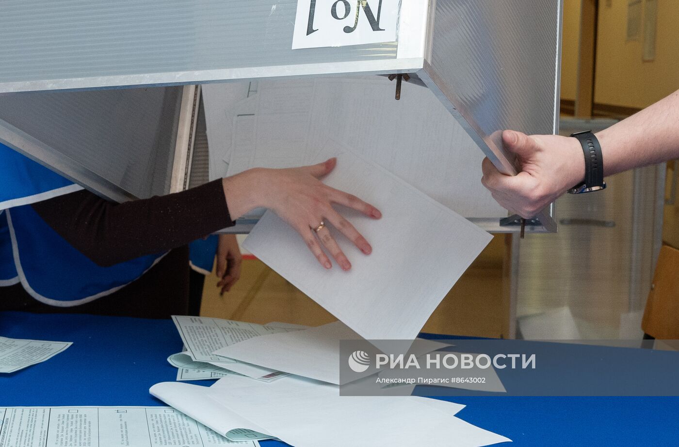 Подсчет голосов на выборах президента РФ 