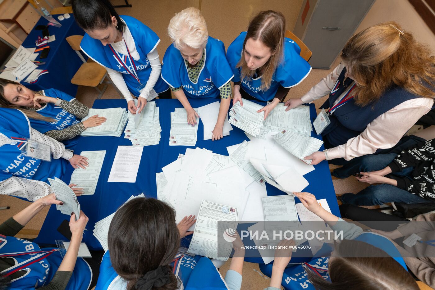 Подсчет голосов на выборах президента РФ 