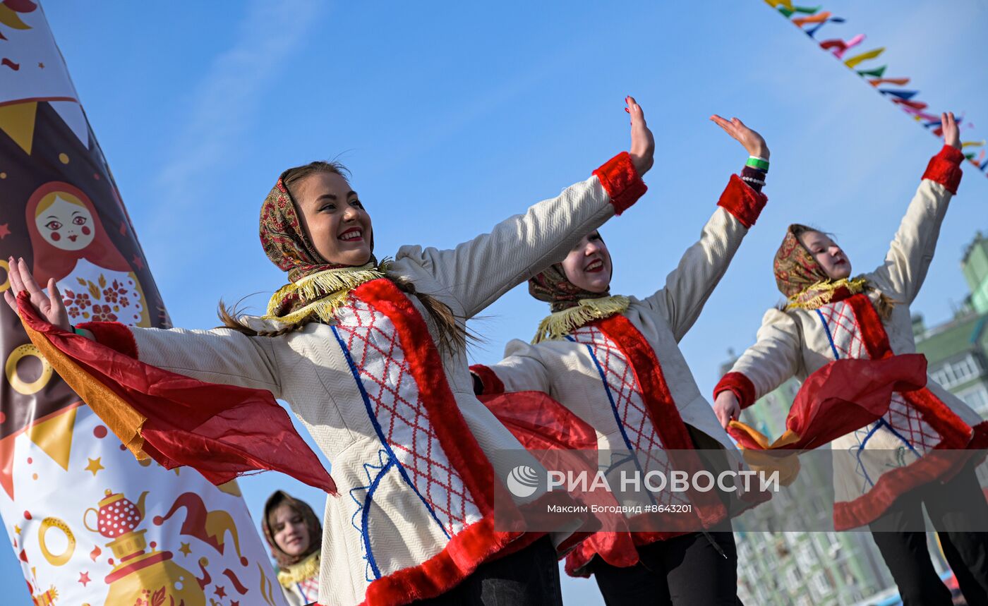 Празднование Масленицы в регионах России